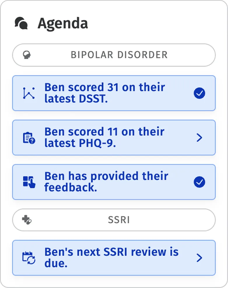 Agenda Feature