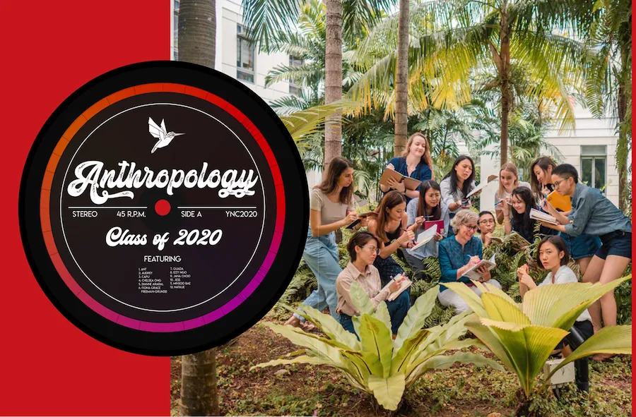 A page spread from the Class of 2020 yearbook