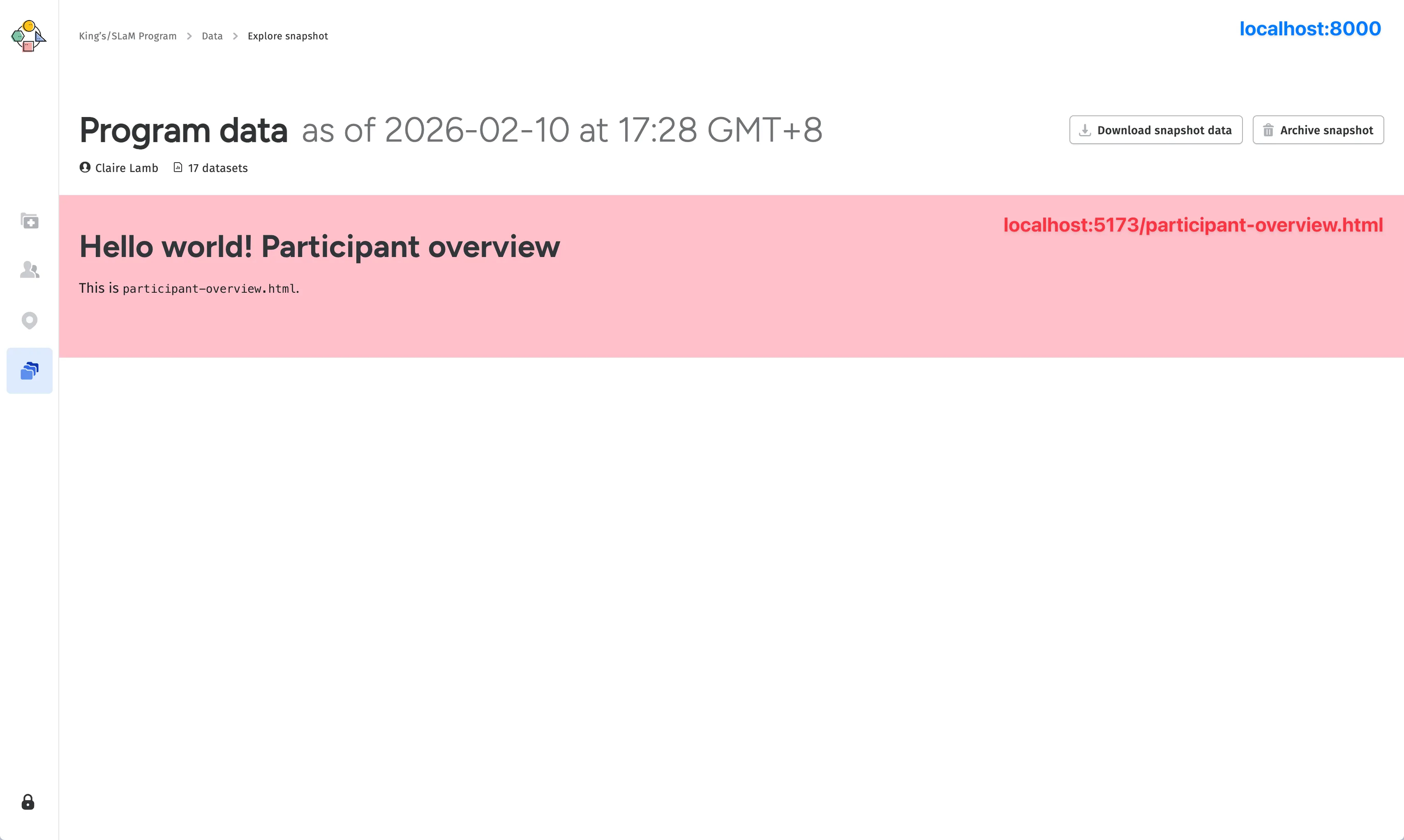 Hello world! test of the iframe approach