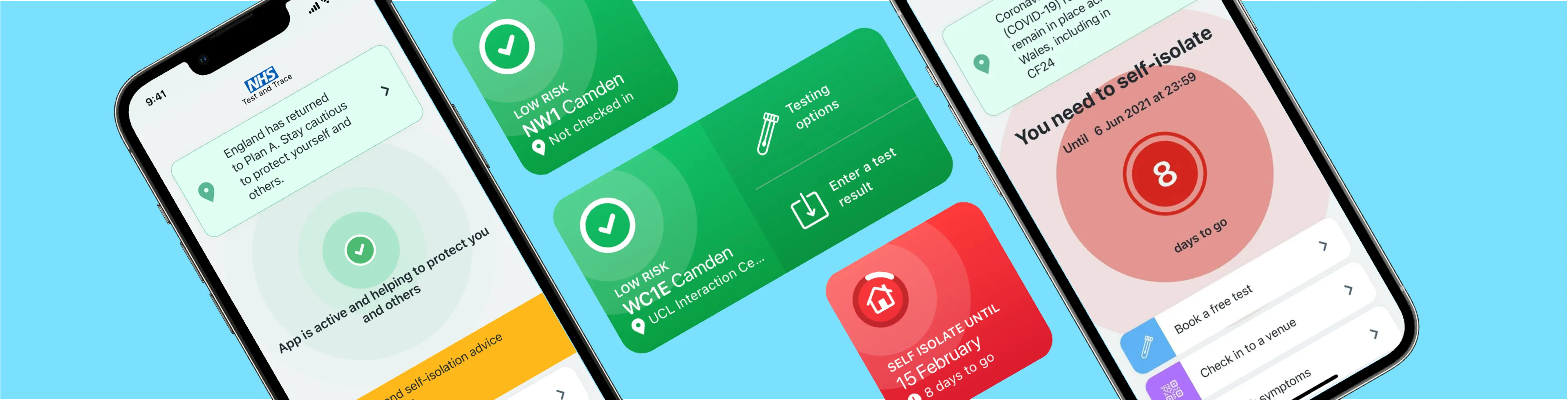 The radar ripple effect and general visual language was designed to mirror the app itself.