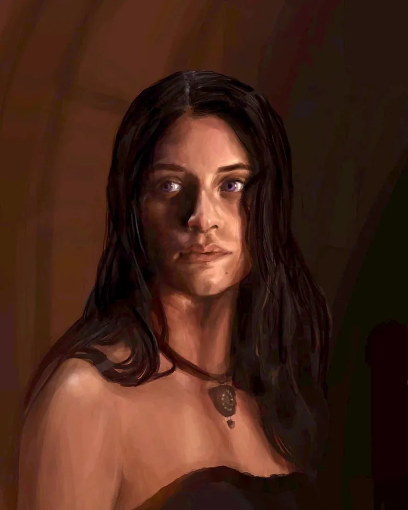 Art of Yennefer of Vengerberg, a character from the Netflix adaption of the Witcher series